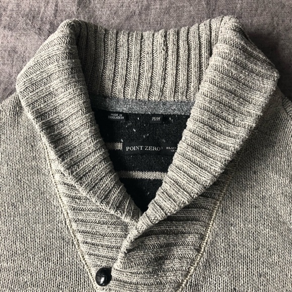 Point Zero Shawl Collar Sweater - Picture 3 of 4